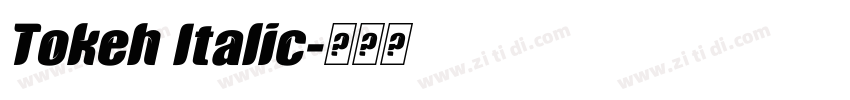 Tokeh Italic字体转换 Tokeh Italic字体转换